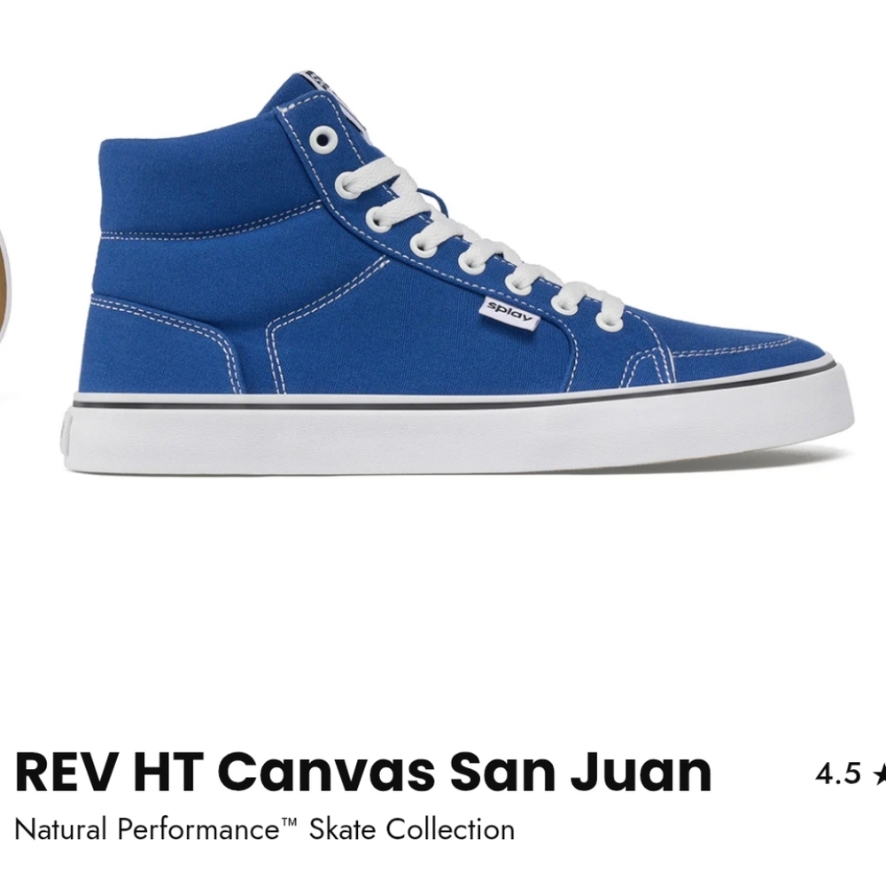 Sperry REV HT Canvas High-Top Sneakers - Blue & White